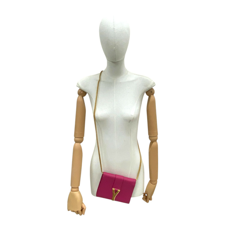 紫紅色 牛皮 經典Y字 小號 肩背包 311215【SAINT LAURENT YSL 聖羅蘭 】 311215-7