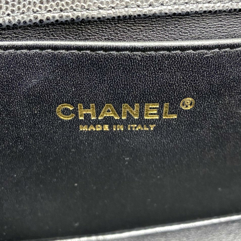 黑色 牛皮 Boy 25 銀釦 鍊帶 肩背包 金釦【CHANEL 香奈兒】 A67086-3