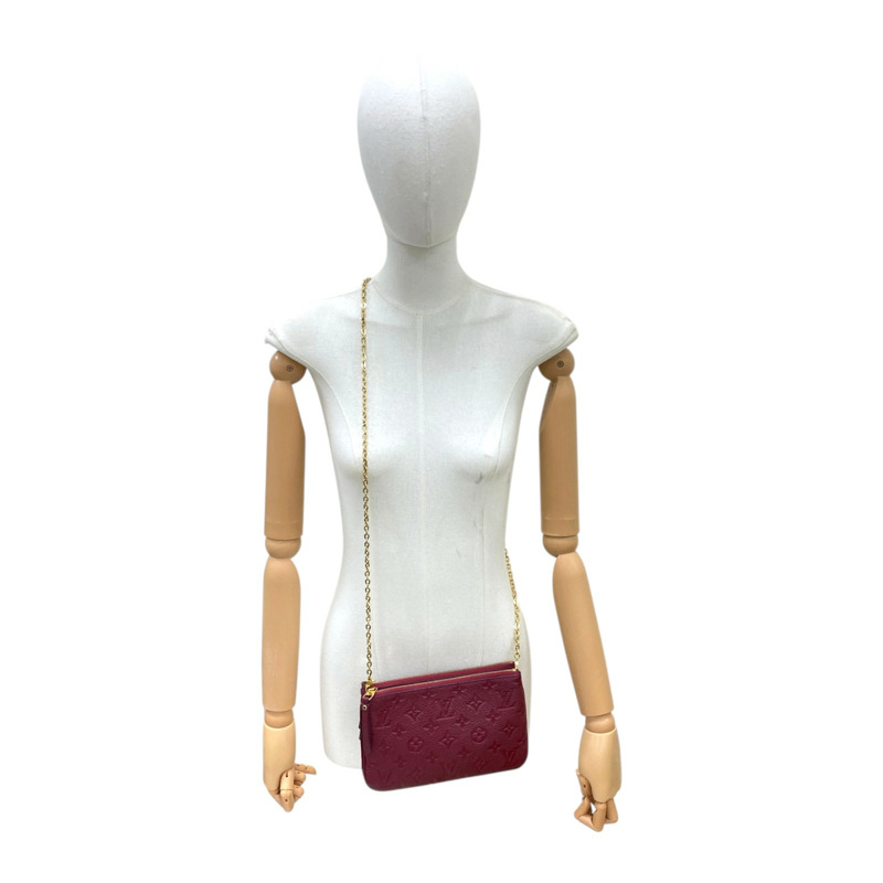 紅色 原花壓紋牛皮 肩背包 M68574【LOUIS VUITTON LV 路易威登】 M68574-6