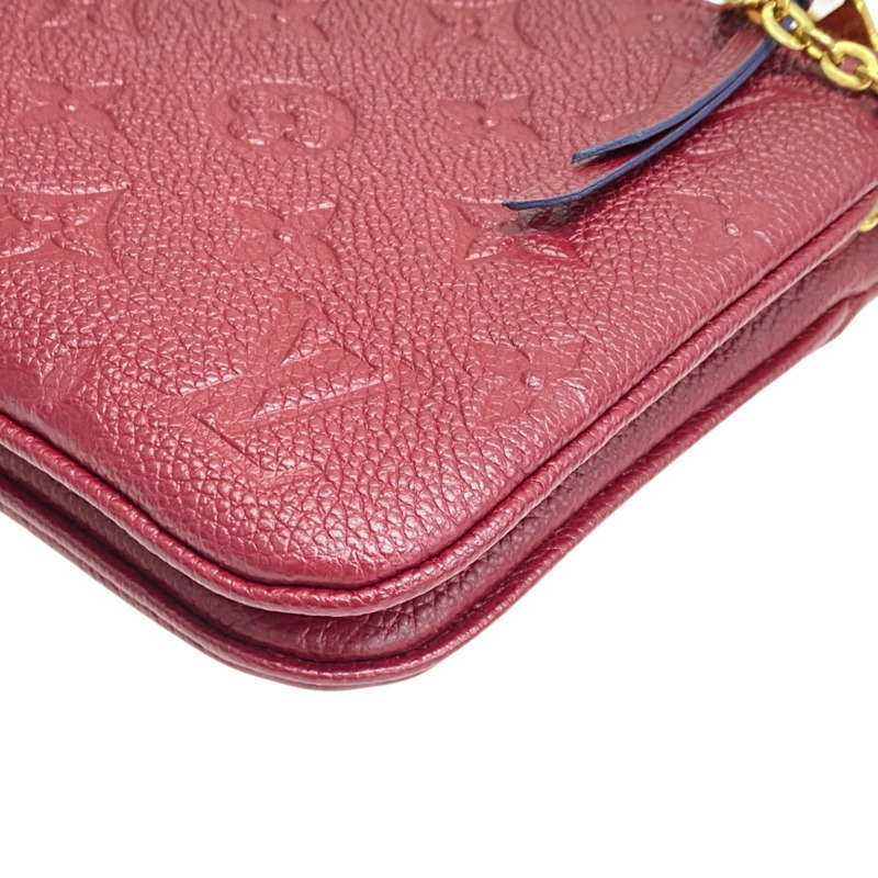 紅色 原花壓紋牛皮 肩背包 M68574【LOUIS VUITTON LV 路易威登】 M68574-8