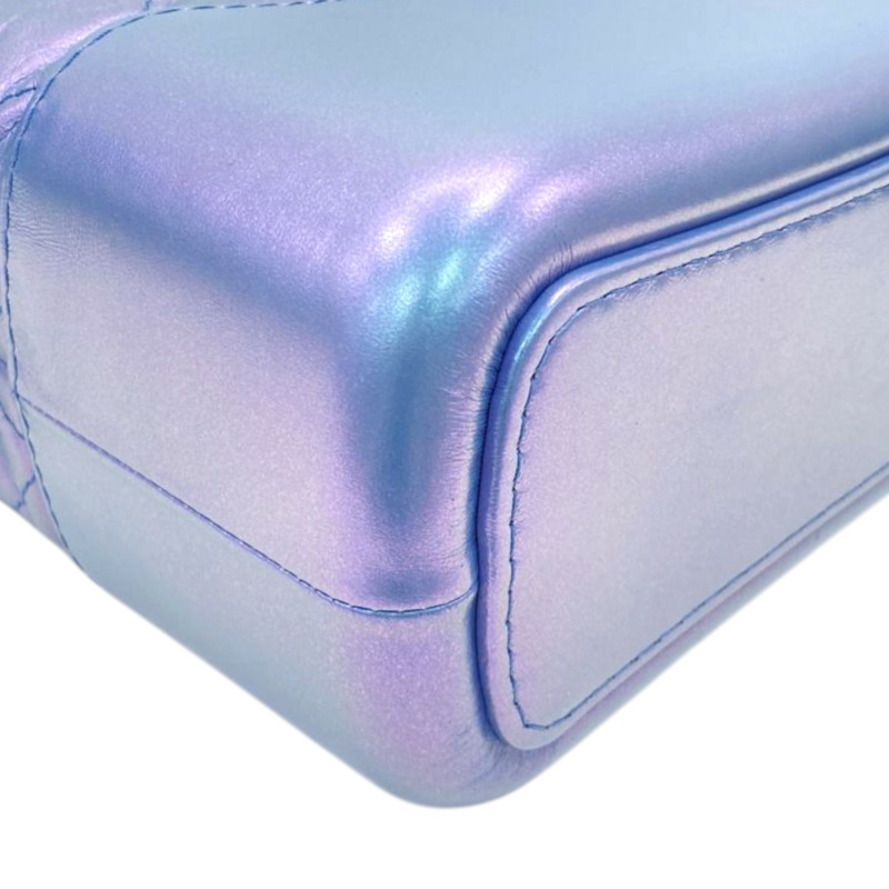 幻彩藍 菱格紋 牛皮 Gabrielle 流浪包 肩背包【CHANEL 香奈兒】 A93824-10