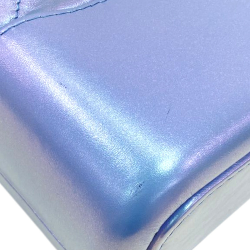 幻彩藍 菱格紋 牛皮 Gabrielle 流浪包 肩背包【CHANEL 香奈兒】 A93824-12