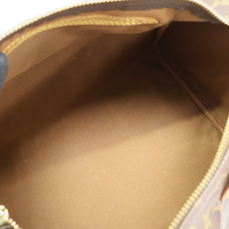棕色 原花帆布 Speedy 30 波士頓包 手提包【LOUIS VUITTON LV 路易威登】 M41526-2