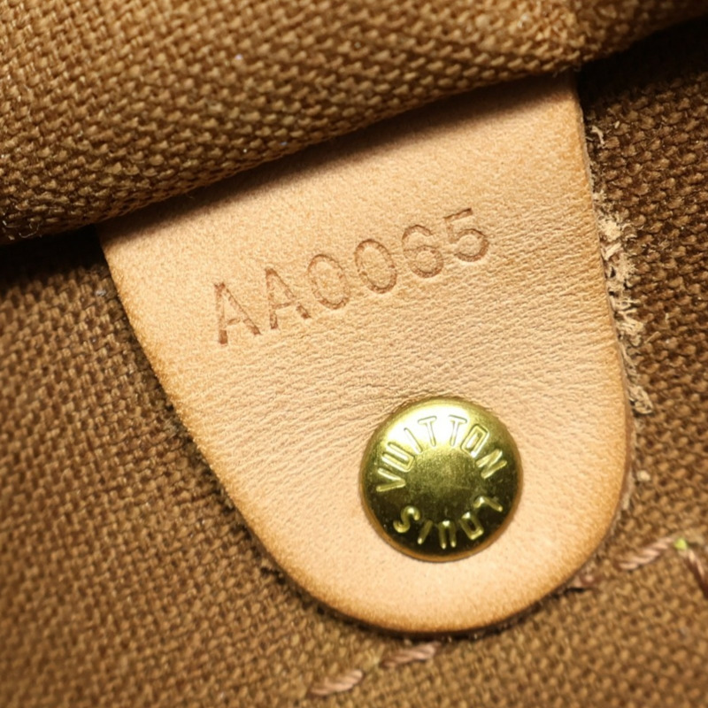 棕色 原花帆布 Speedy 30 波士頓包 手提包【LOUIS VUITTON LV 路易威登】 M41526-5