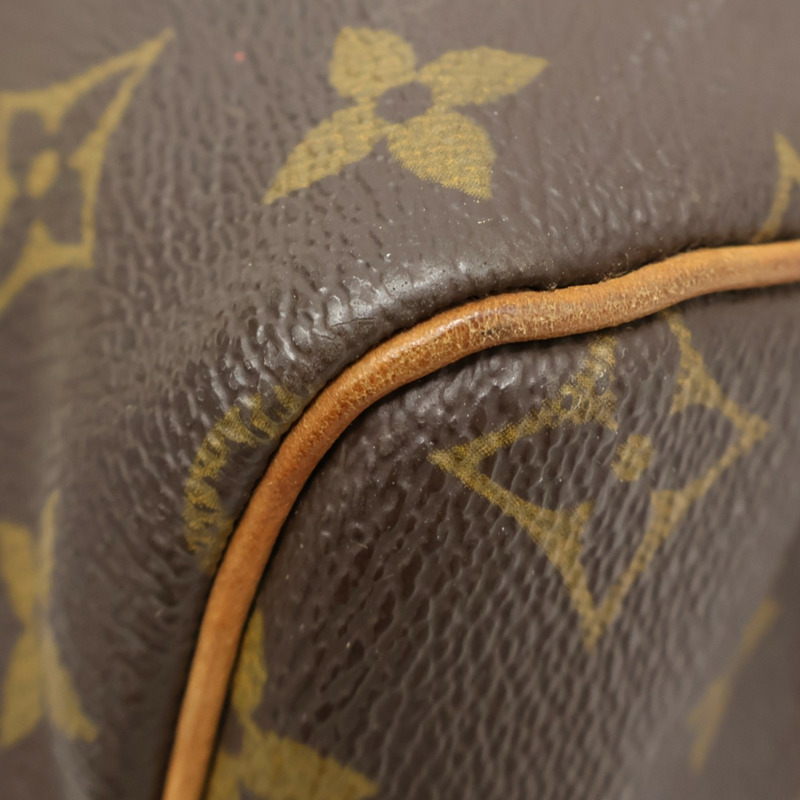 棕色 原花帆布 Speedy 30 波士頓包 手提包【LOUIS VUITTON LV 路易威登】 M41526-8
