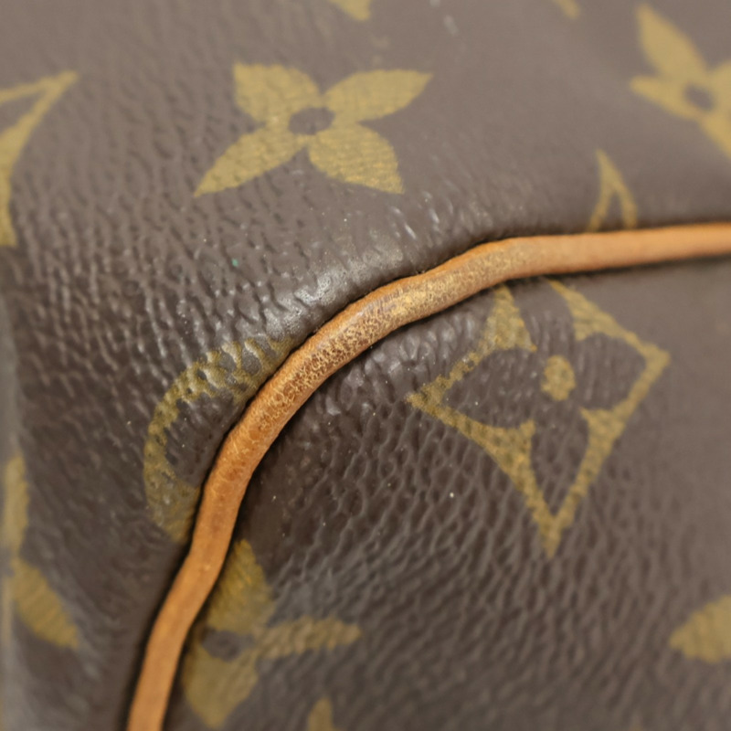 棕色 原花帆布 Speedy 30 波士頓包 手提包【LOUIS VUITTON LV 路易威登】 M41526-10