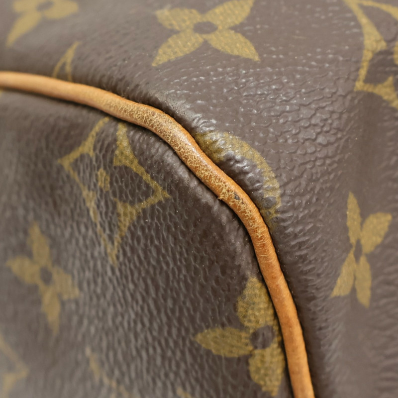 棕色 原花帆布 Speedy 30 波士頓包 手提包【LOUIS VUITTON LV 路易威登】 M41526-11