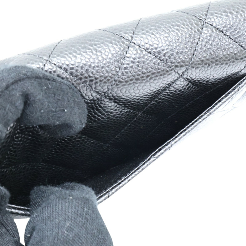 黑色牛皮 Flap 三折 長夾 A31506【CHANEL 香奈兒】 A31506-8