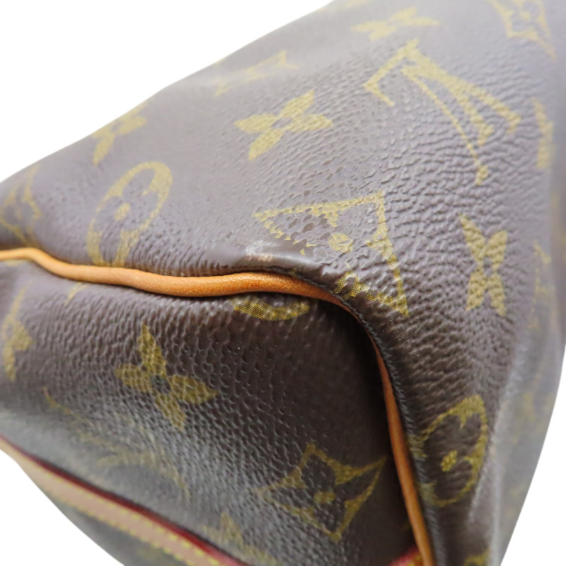 棕色 原花帆布 Speedy Bandouliere 25 兩用包【LOUIS VUITTON LV 路易威登】 M46977-9