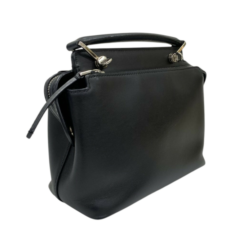 黑色 牛皮 Dot Com Click Faces 兩用包【FENDI 芬迪】 8BN299-1