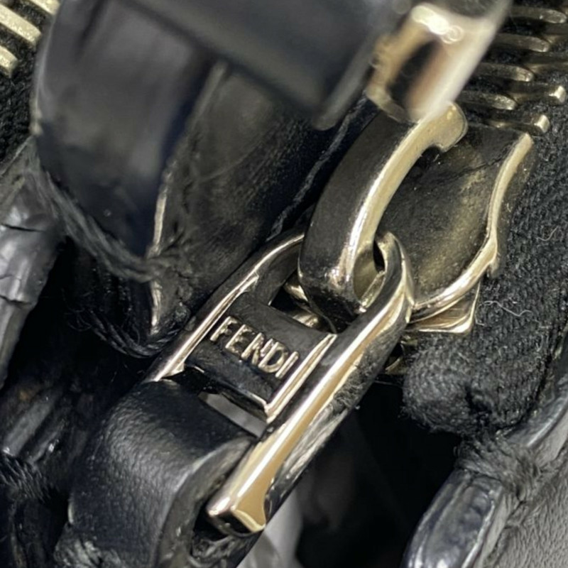 黑色 牛皮 Dot Com Click Faces 兩用包【FENDI 芬迪】 8BN299-8