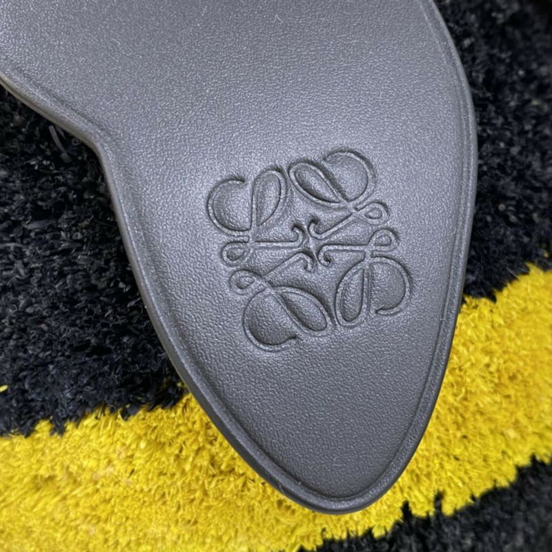 黃/黑色 拉菲草 Raffia Bee Busket 肩背包【LOEWE 羅威】-3