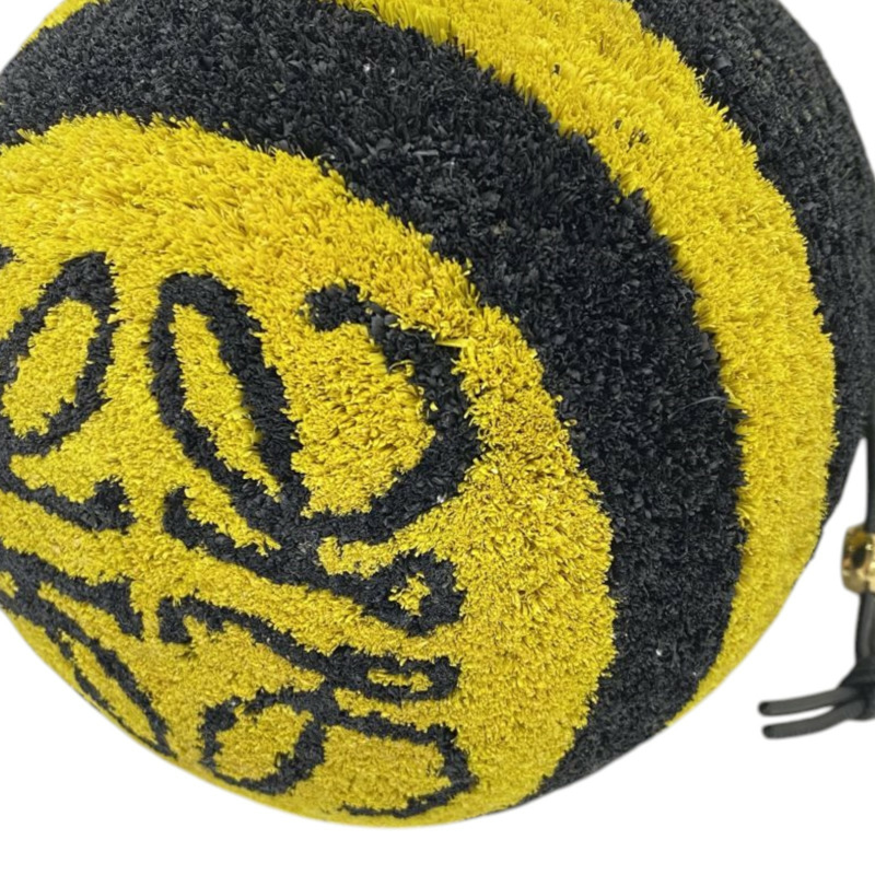 黃/黑色 拉菲草 Raffia Bee Busket 肩背包【LOEWE 羅威】-9