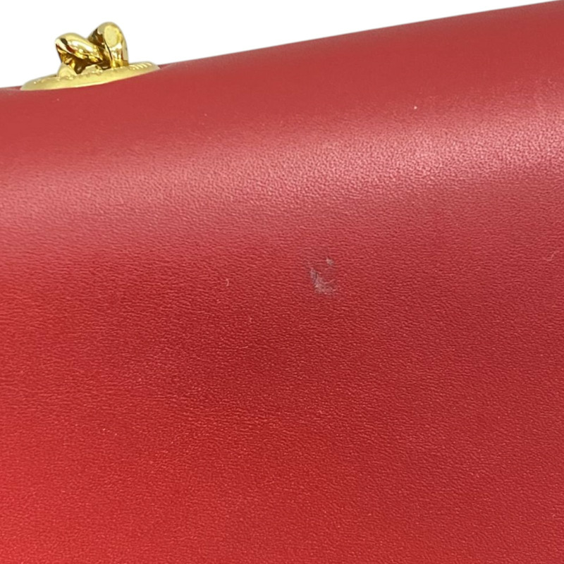 紅色 牛皮 流蘇 肩背包【SAINT LAURENT 聖羅蘭】 354120-14