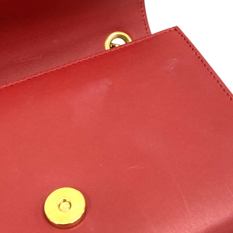 紅色 牛皮 流蘇 肩背包【SAINT LAURENT 聖羅蘭】 354120-15