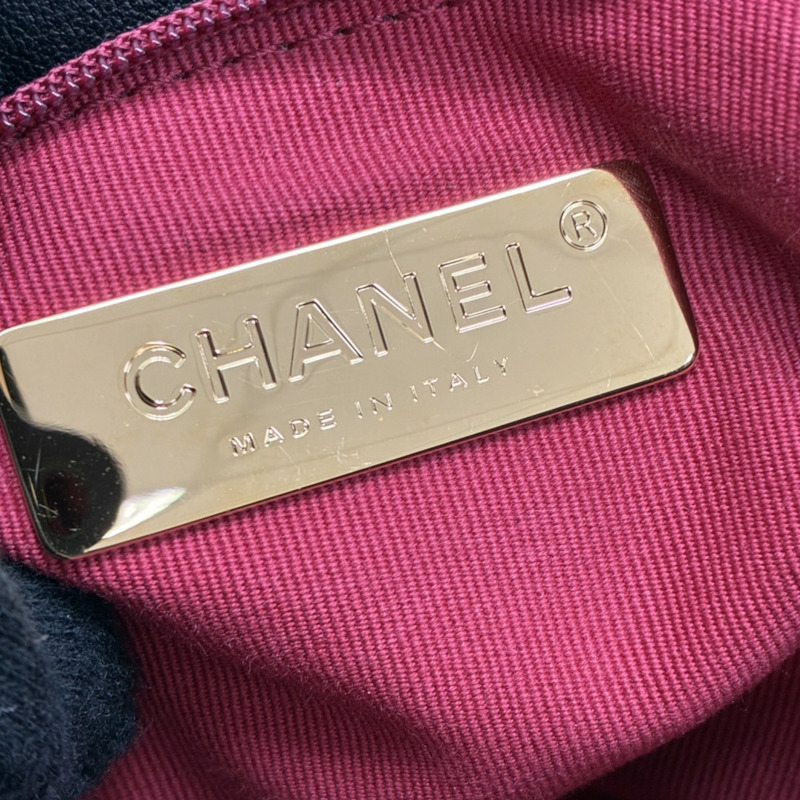 黑色 羊皮 Chanel 19 小號 兩用包【CHANEL 香奈兒】 AS1160-4