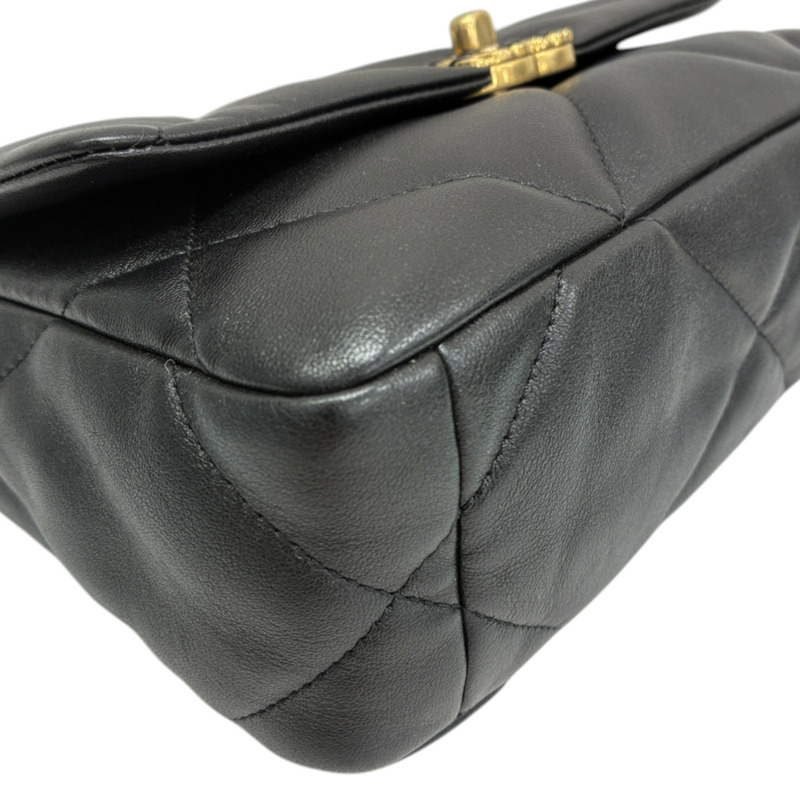 黑色 羊皮 Chanel 19 小號 兩用包【CHANEL 香奈兒】 AS1160-9