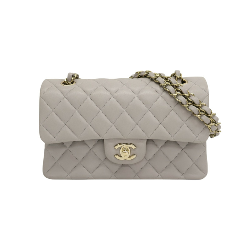 灰色羊皮 COCO 23 鍊帶 肩背包 A01113【CHANEL 香奈兒】 A01113-0