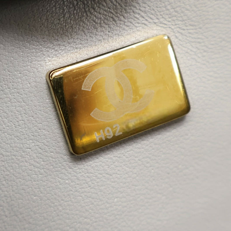 灰色羊皮 COCO 23 鍊帶 肩背包 A01113【CHANEL 香奈兒】 A01113-8