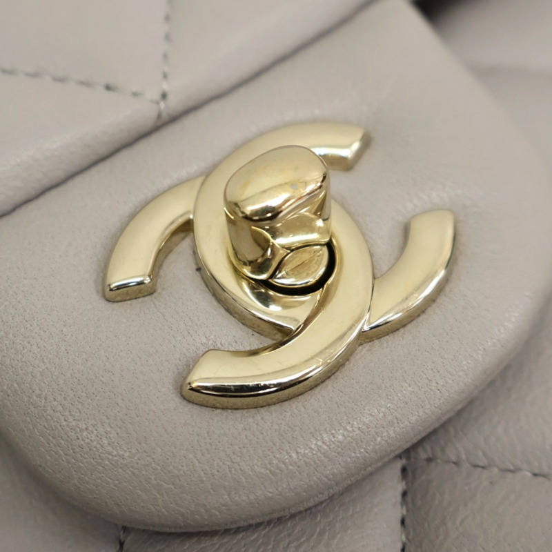灰色羊皮 COCO 23 鍊帶 肩背包 A01113【CHANEL 香奈兒】 A01113-9