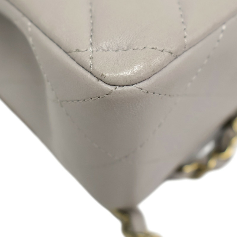 灰色羊皮 COCO 23 鍊帶 肩背包 A01113【CHANEL 香奈兒】 A01113-14