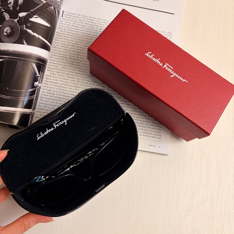 Salvatore Ferragamo 太陽眼鏡 墨鏡 原裝盒子 復古方框-1