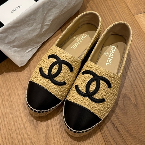 Chanel香奈兒草編鞋39