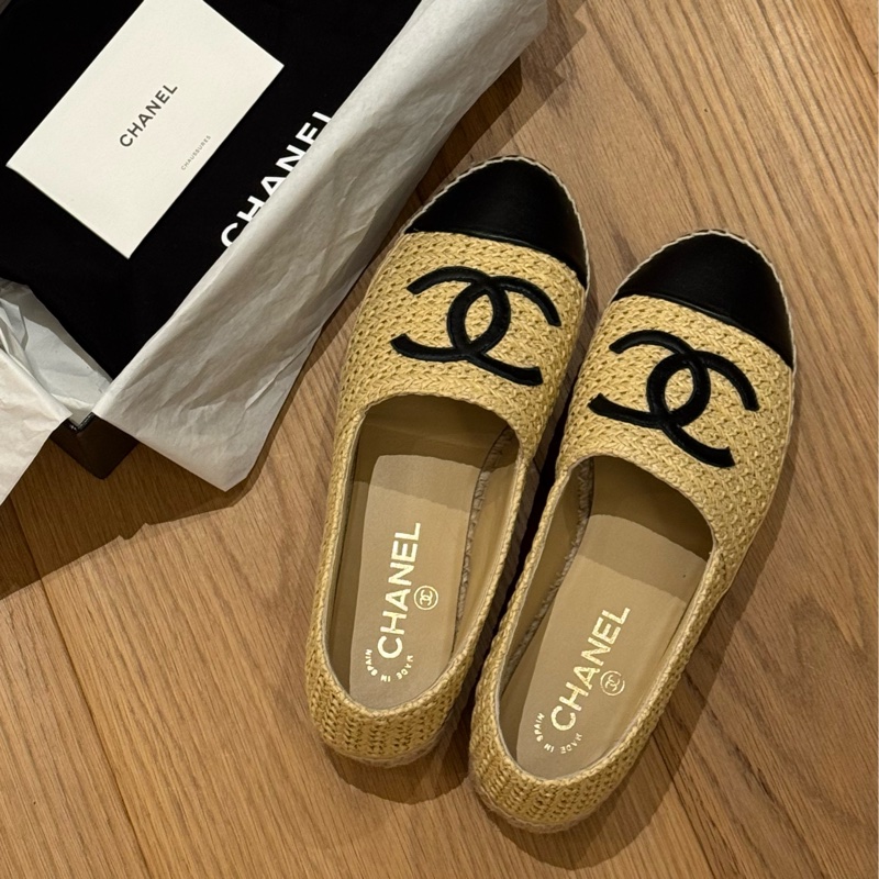 Chanel香奈兒草編鞋39-1