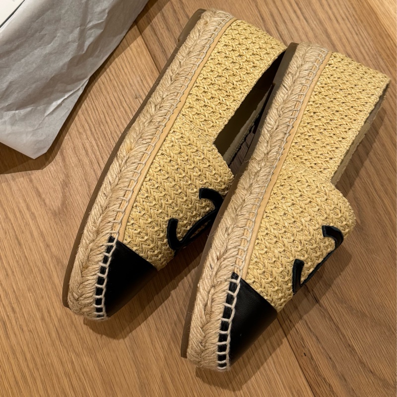 Chanel香奈兒草編鞋39-3