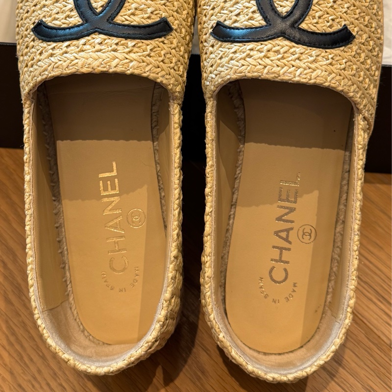 Chanel香奈兒草編鞋39-6