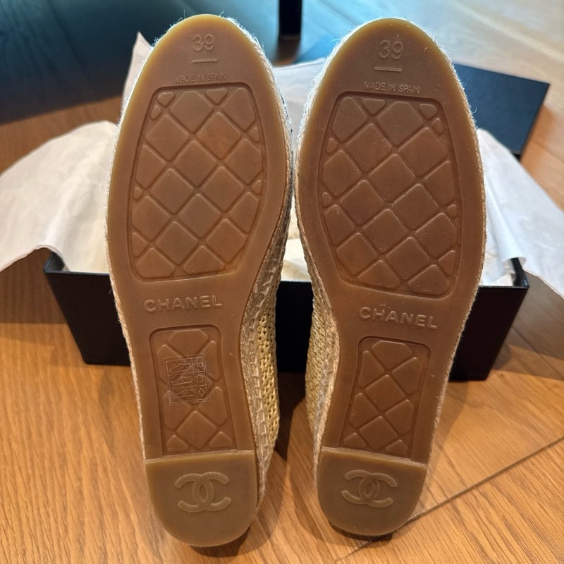Chanel香奈兒草編鞋39-21