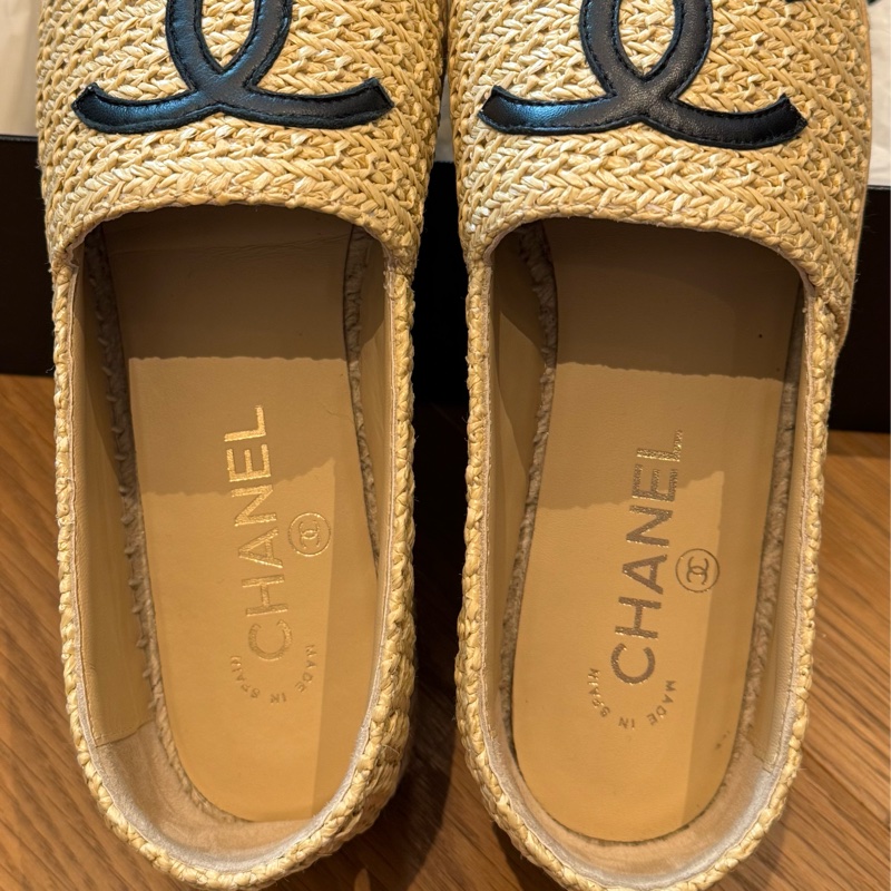 Chanel香奈兒草編鞋39-25