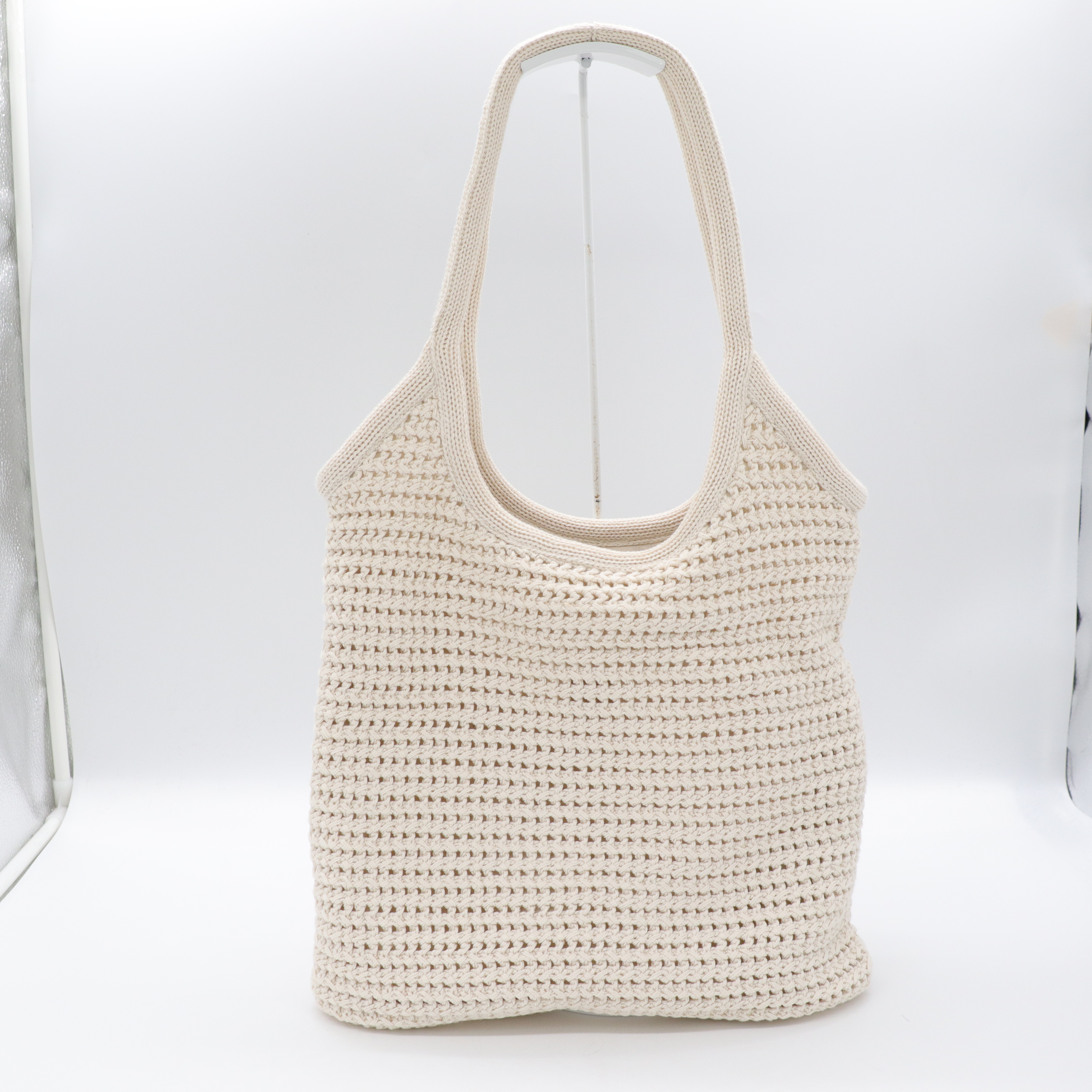 春日慵懶🌸MiuMiu Ivy編織托特包 白色 肩背包-5