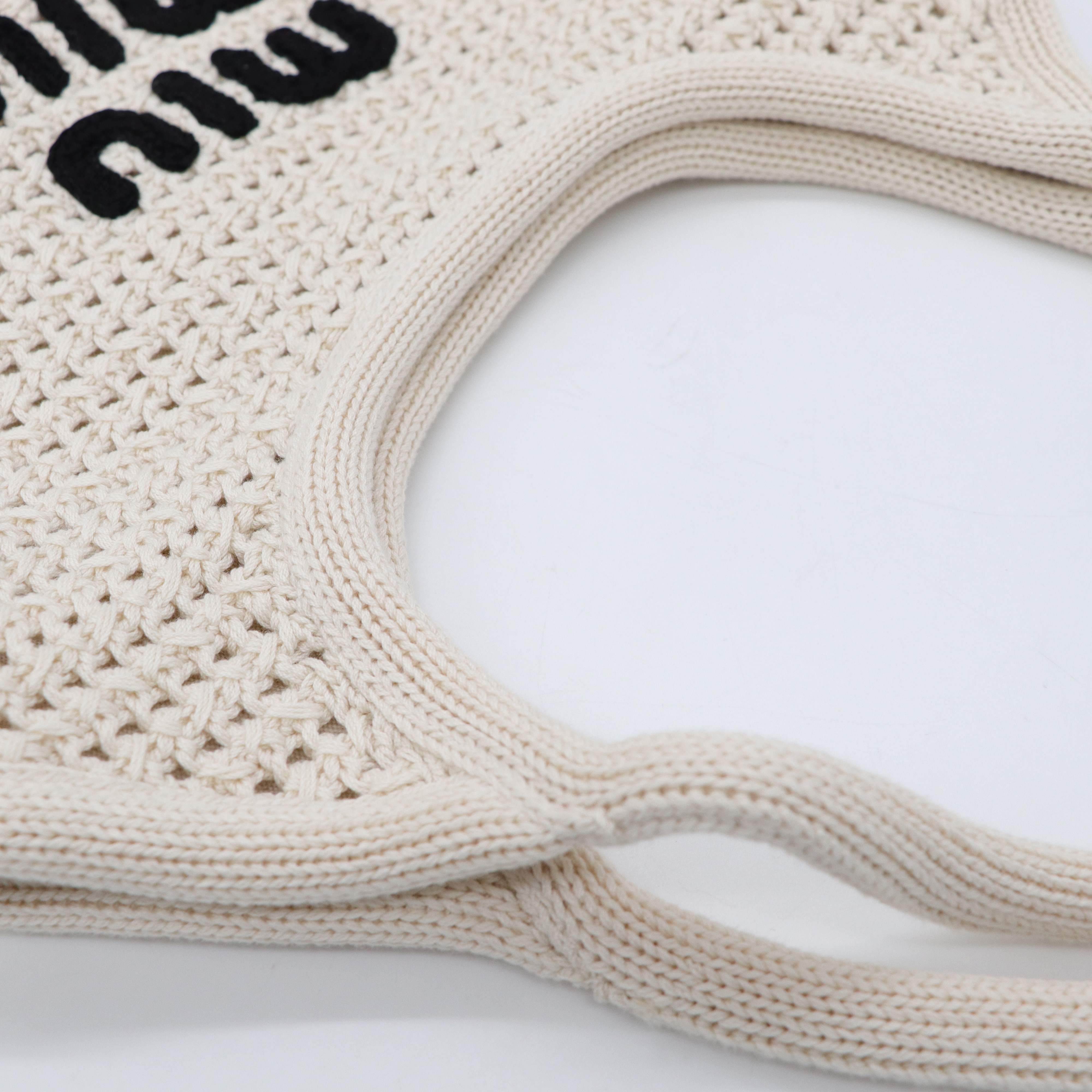 春日慵懶🌸MiuMiu Ivy編織托特包 白色 肩背包-12