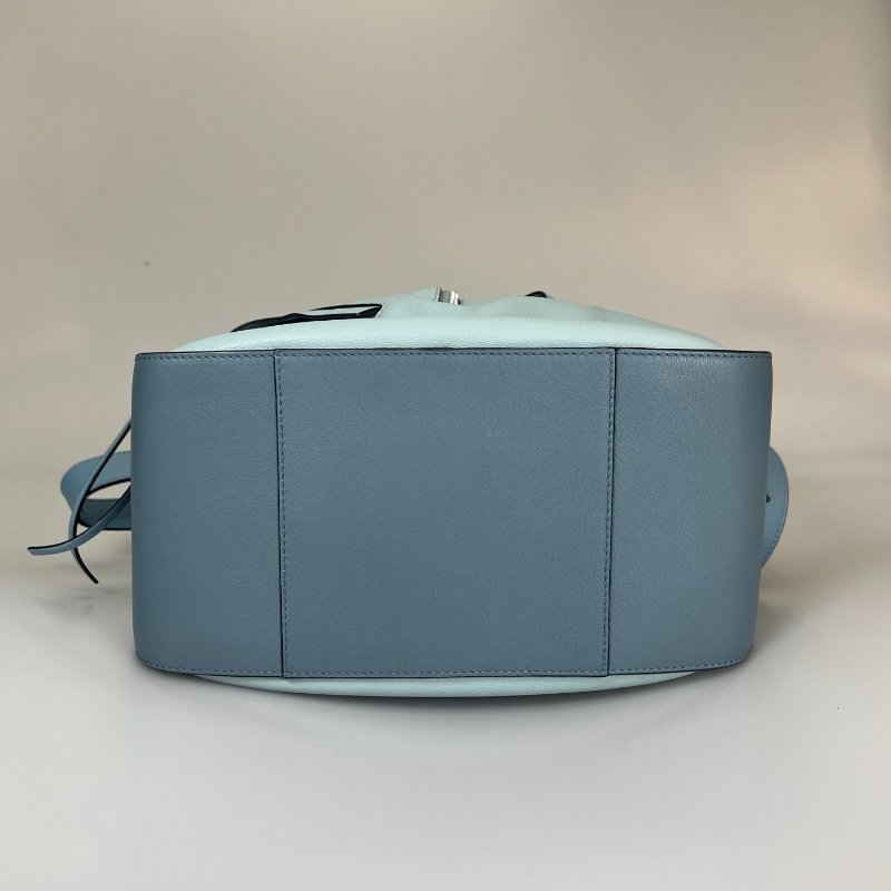 LOEWE 藍拚色HAMMOCK吊床包 小號-4
