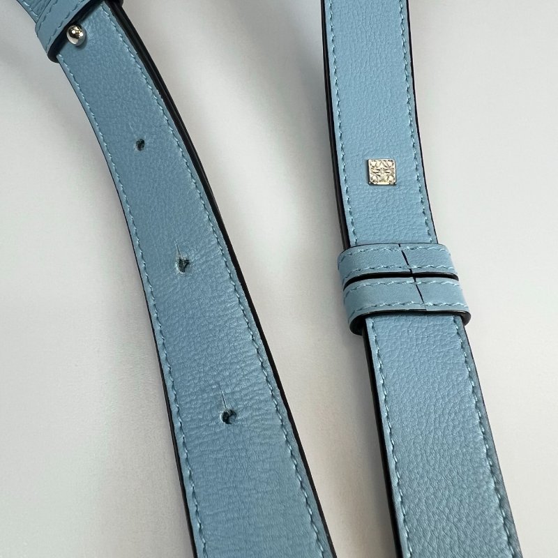 LOEWE 藍拚色HAMMOCK吊床包 小號-11