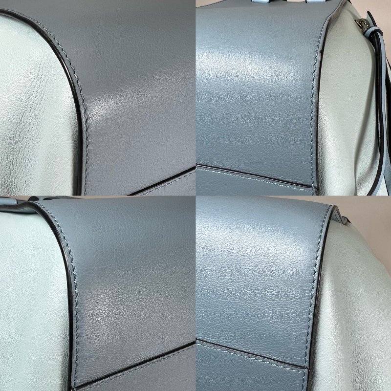 LOEWE 藍拚色HAMMOCK吊床包 小號-12