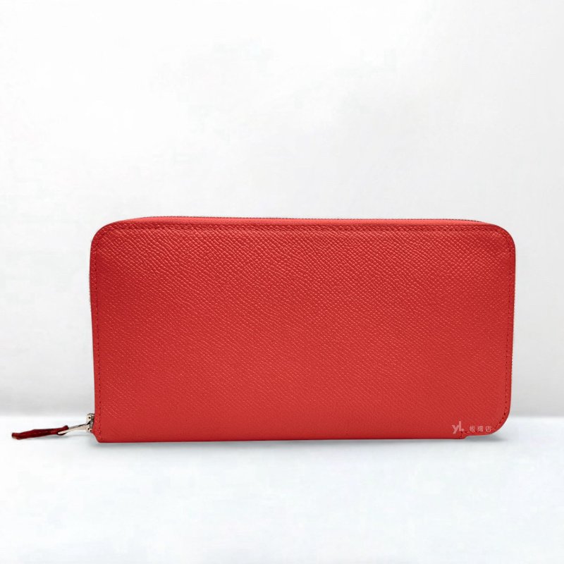 S5143-HERMES Silk In Epsom皮AN德州粉絲巾ㄇ拉長夾-3