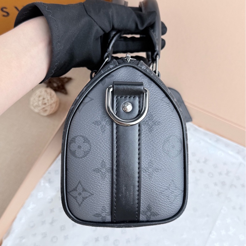 Louis Vuitton 五金帶膜 lvkeepall25黑花 kp25黑花 支持無理由售後全套送禮-3