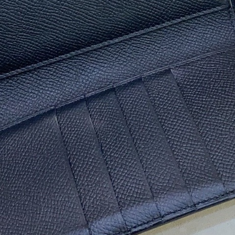 Hermes愛馬仕 黑銀 kelly 錢包卡包 D刻 e皮-6