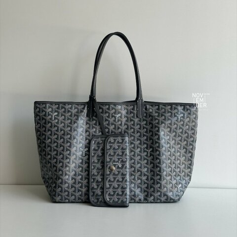 99新🆕 有購證🙌🏻 Goyard 戈雅 Saint Louis Tote Bag PM 灰色🩶