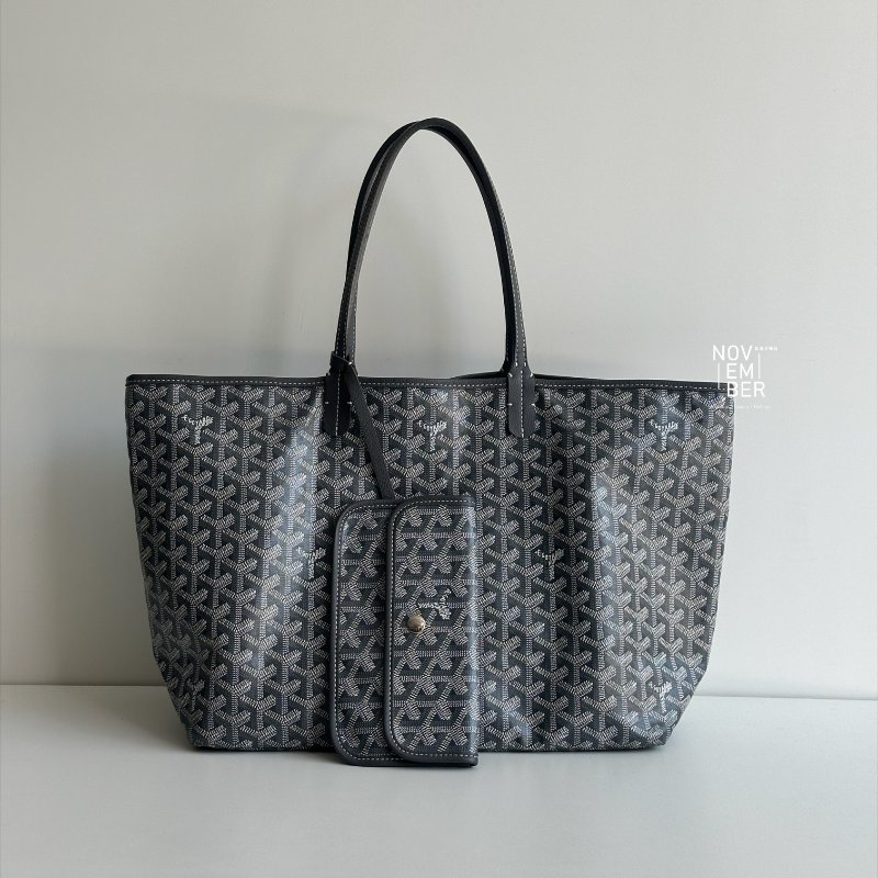 99新🆕 有購證🙌🏻 Goyard 戈雅 Saint Louis Tote Bag PM 灰色🩶-0