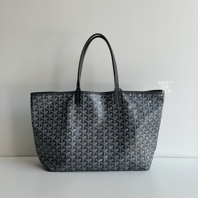 99新🆕 有購證🙌🏻 Goyard 戈雅 Saint Louis Tote Bag PM 灰色🩶-4