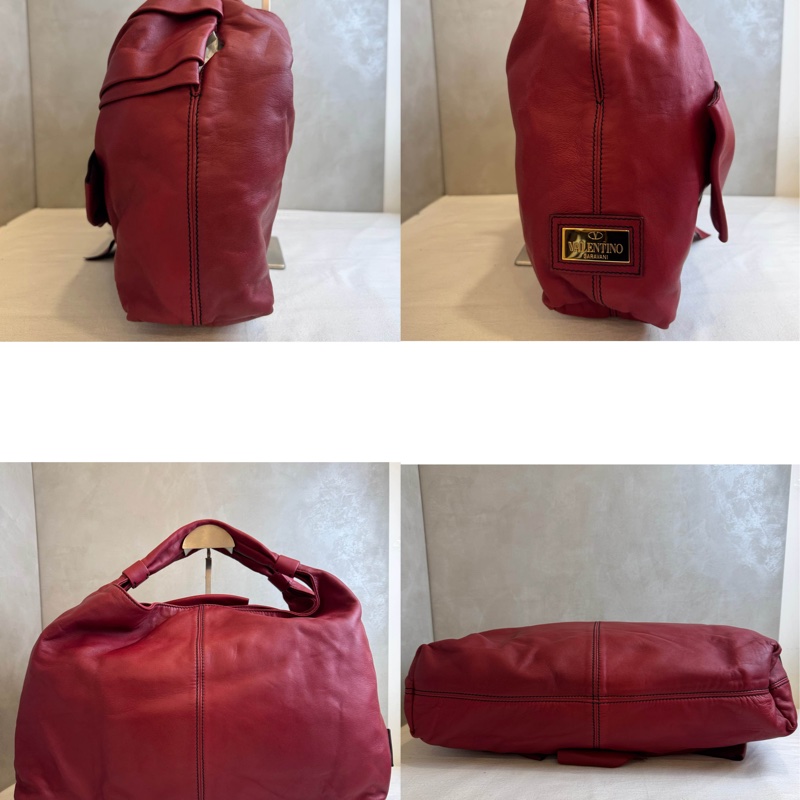 【赫蒂國際精品】Valentino 范倫鐵諾 大蝴蝶結皮革包 vintage-3