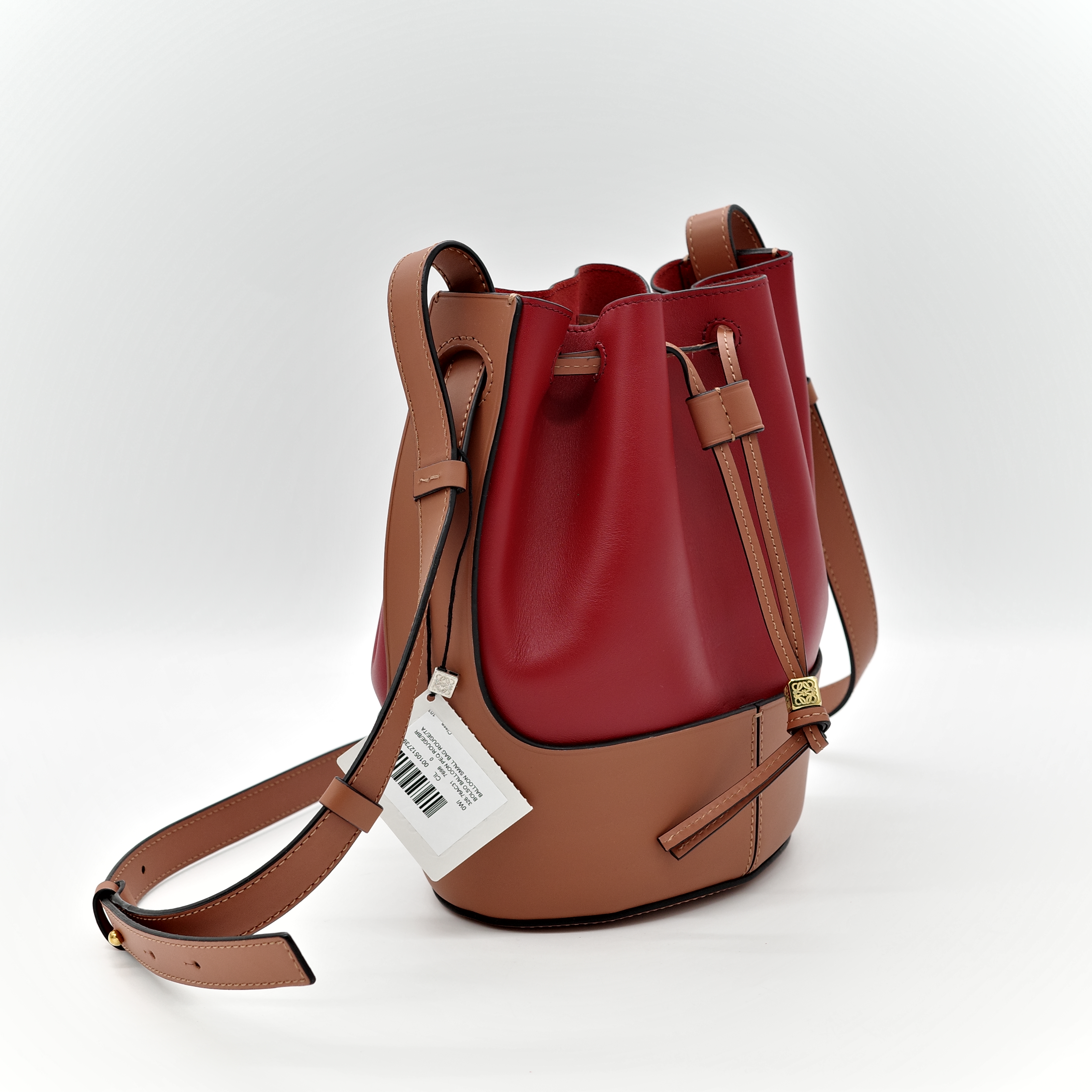 Loewe 羅威 拼色 氣球 水桶包-2