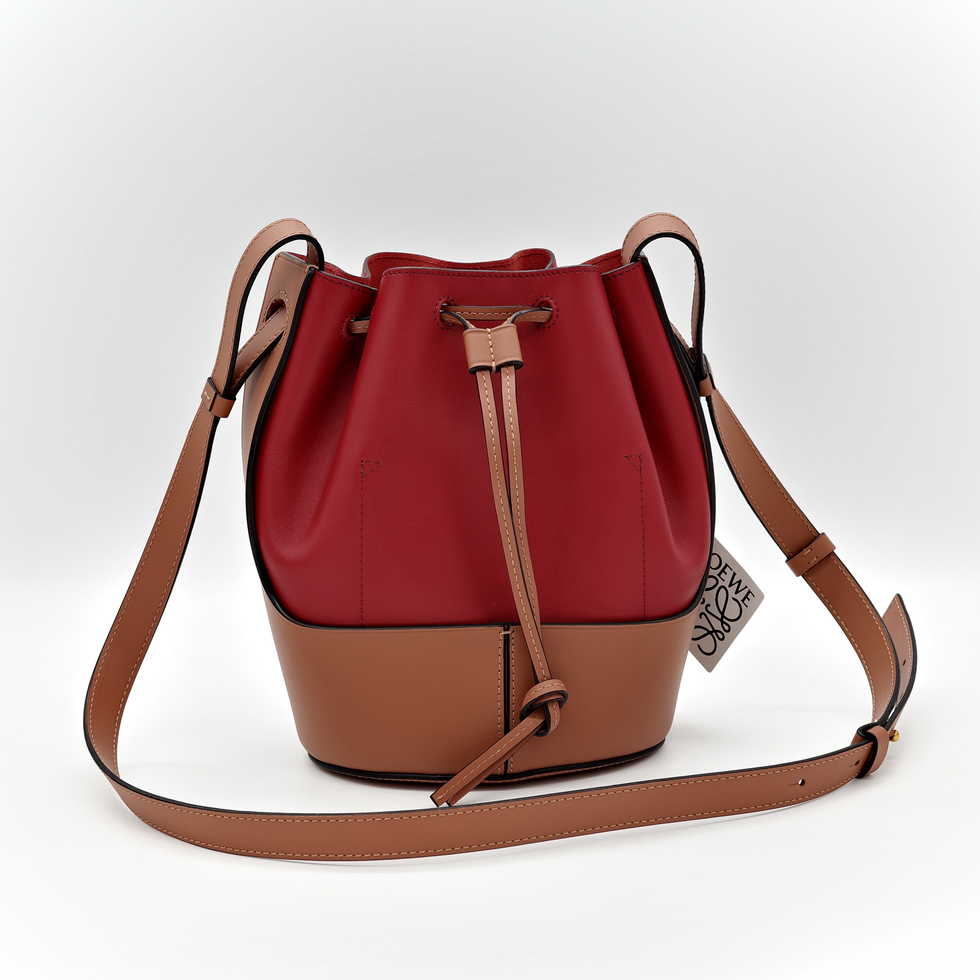 Loewe 羅威 拼色 氣球 水桶包-4