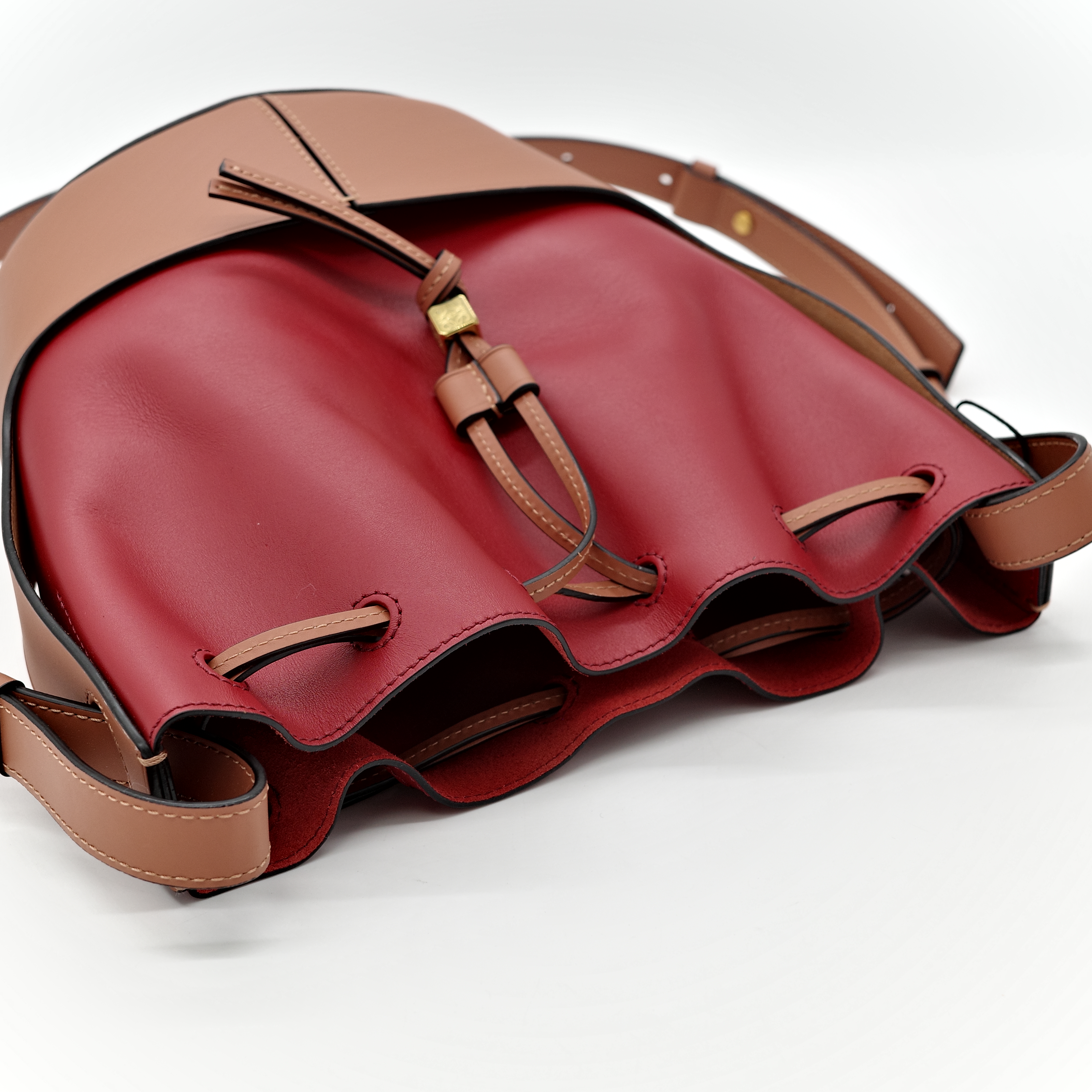 Loewe 羅威 拼色 氣球 水桶包-9