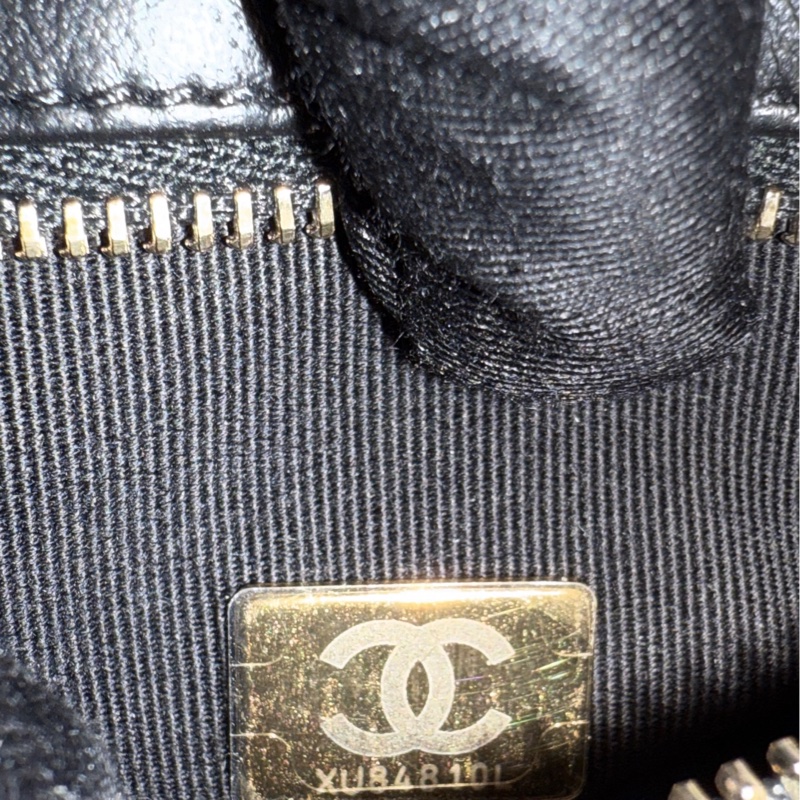 Chanel香奈兒黑色亮片Kelly手柄包 芯片尺寸20*13*7cm 成色99新-8