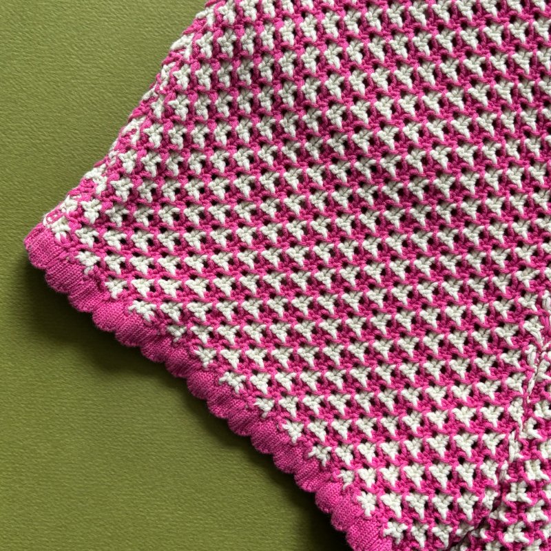 42號 ::Versace:: Crochet Knit Top 凡賽斯 粉白色鉤織針織背心 短褲 套裝-17