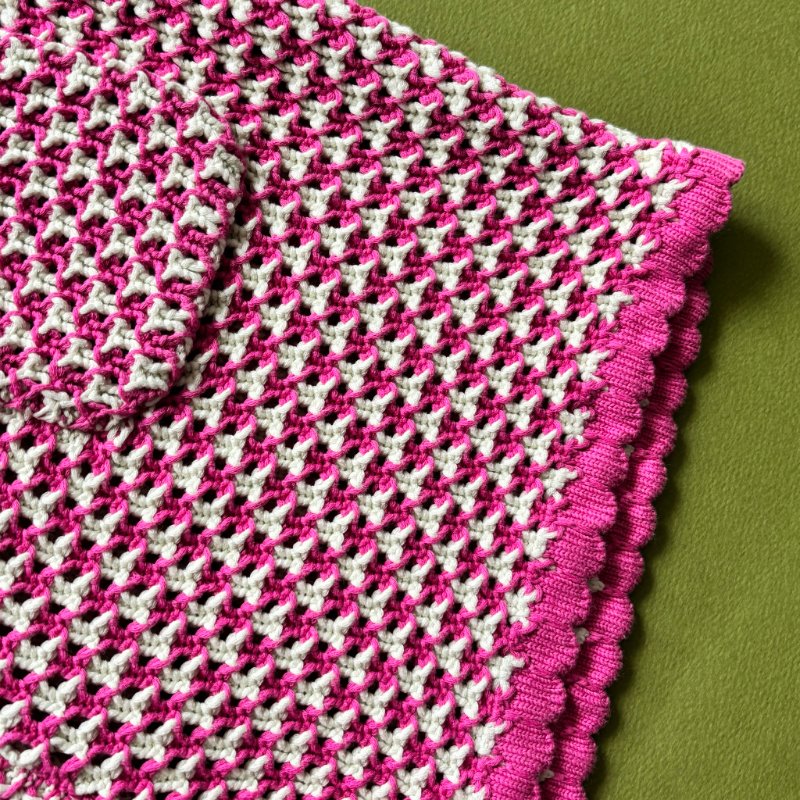 42號 ::Versace:: Crochet Knit Top 凡賽斯 粉白色鉤織針織背心 短褲 套裝-21